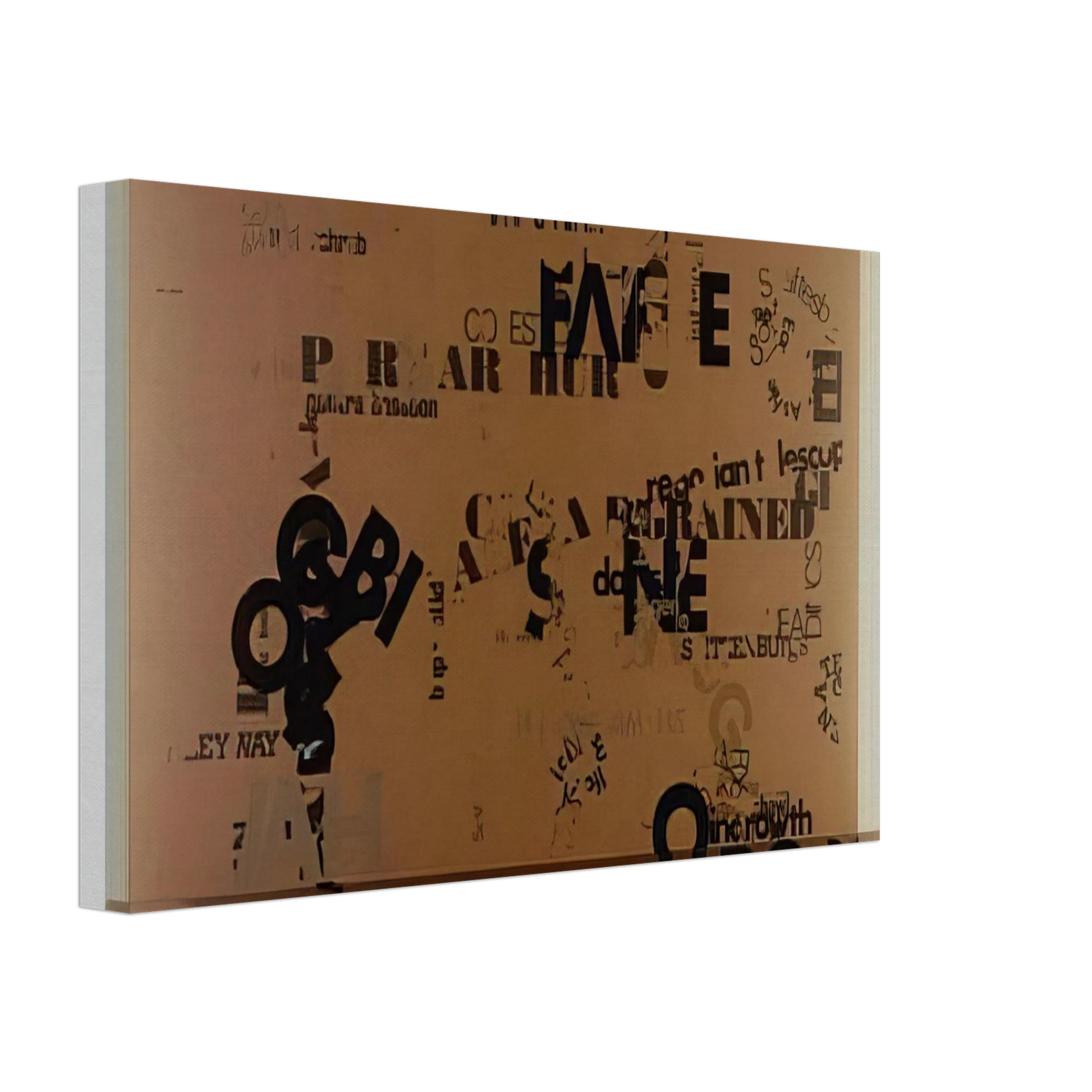 John Cage - Not Wanting To Say Anything About Marcel, I - 1969 Canvas - 70x100 cm / 28x40 inches-canvas