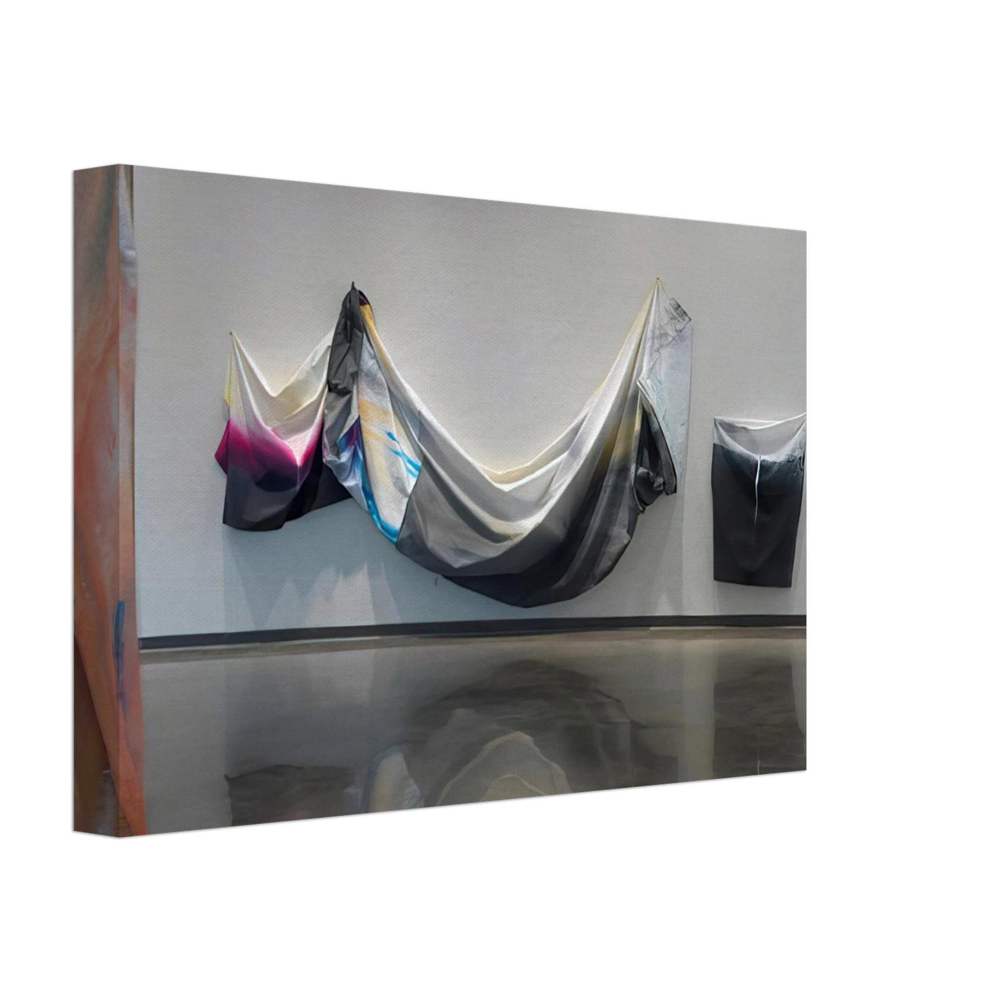 Sam Gilliam - Black Garland Canvas - 70x100 cm / 28x40 inches-canvas