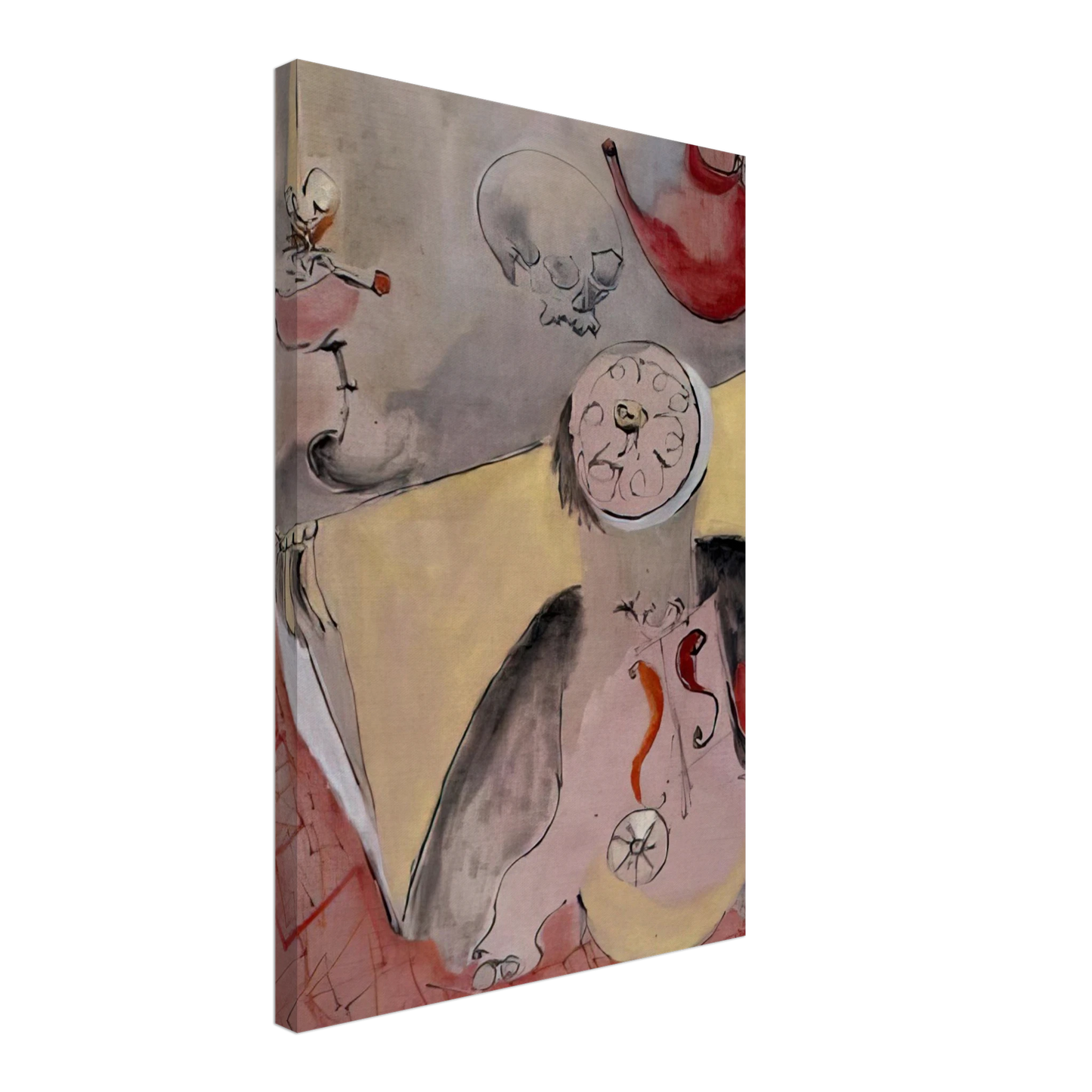 Norman Bluhm - Still Life - 1948 Canvas - 40x60 cm / 16x24 inches-canvas