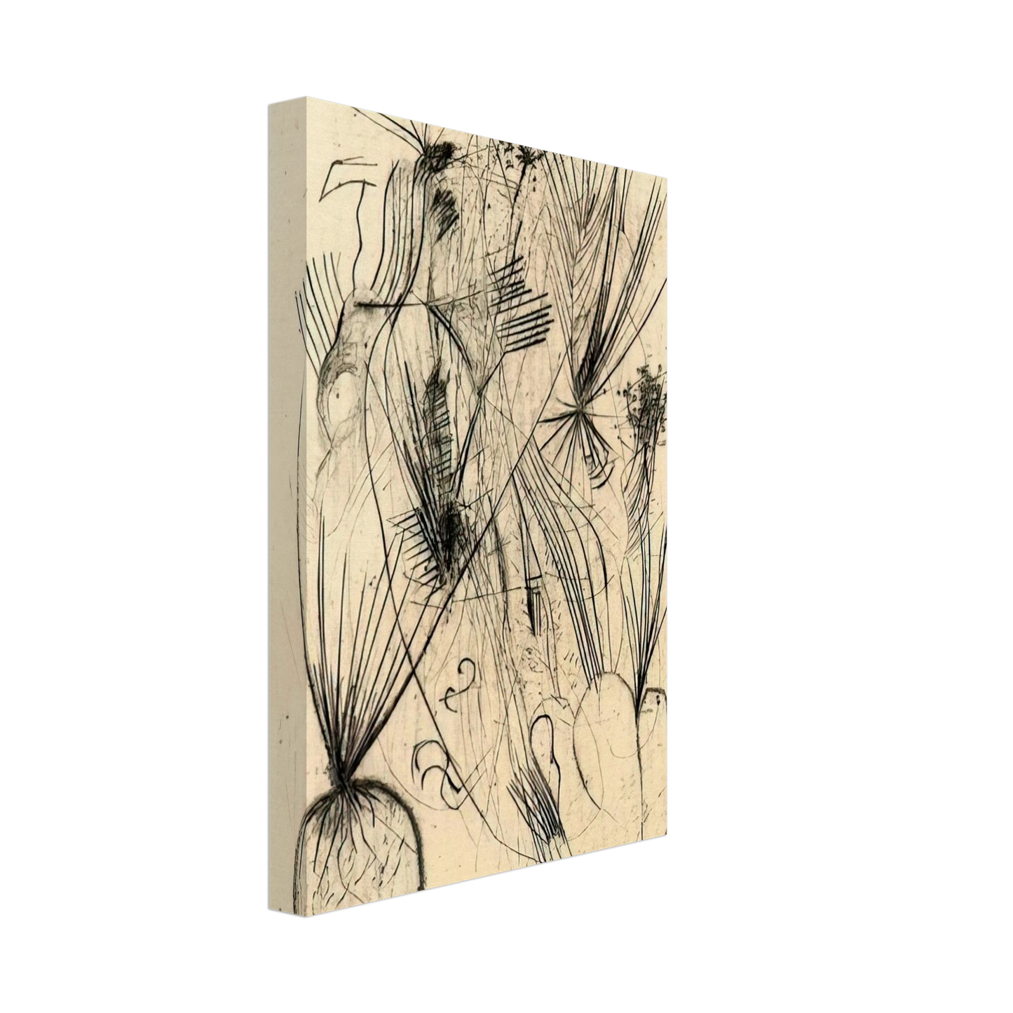 Wols - Planta tuberosa - Surrealism Canvas - 40x60 cm / 16x24 inches-canvas