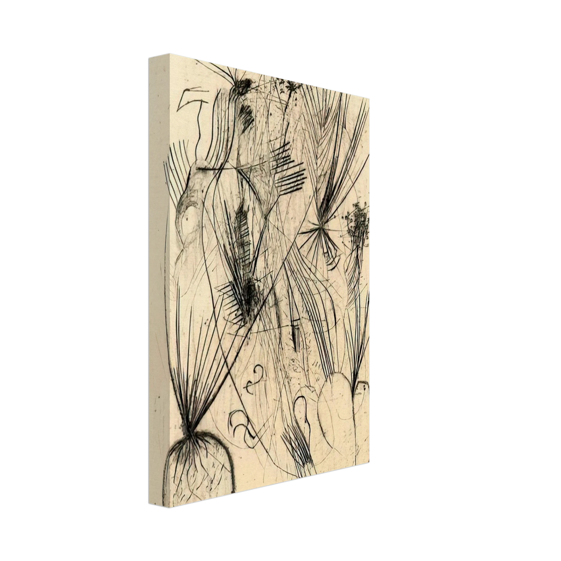 Wols - Planta tuberosa - Surrealism Canvas - 40x60 cm / 16x24 inches-canvas