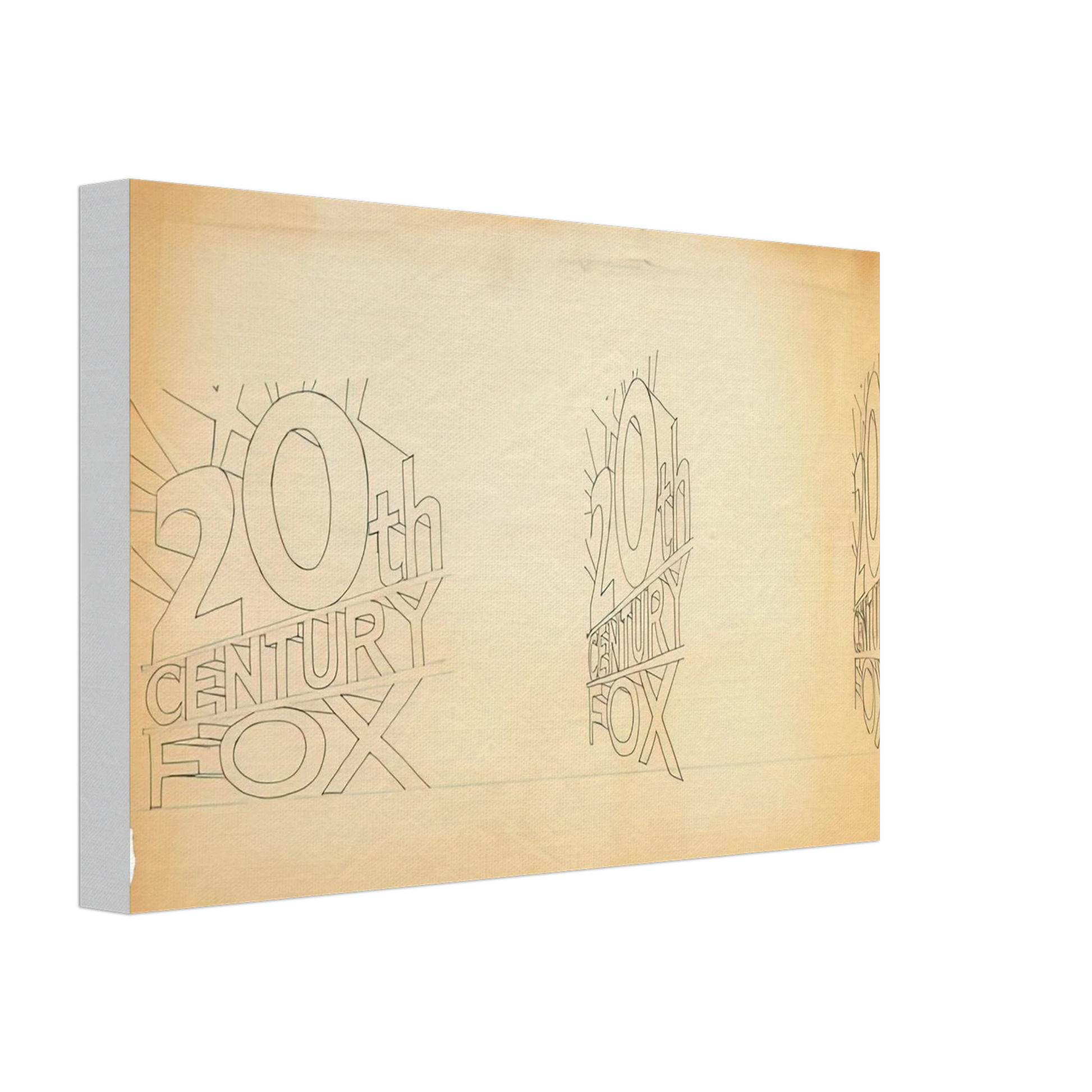 Edward Ruscha - TRADEMARK STUDY 1 1962 Canvas - 70x100 cm / 28x40 inches-canvas