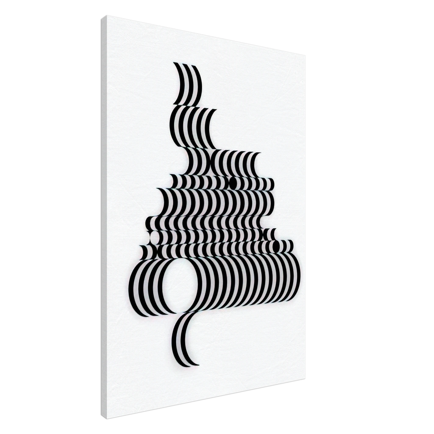 Bridget Riley - FRAGMENT 2 1965 Canvas - 20x30 cm / 8x12 inches-canvas