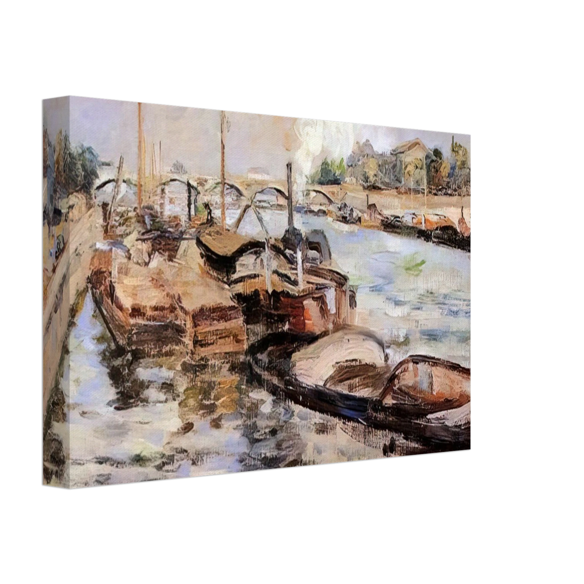 Armand Guillaumin - The Seine - 1867 Canvas - 40x60 cm / 16x24 inches-canvas