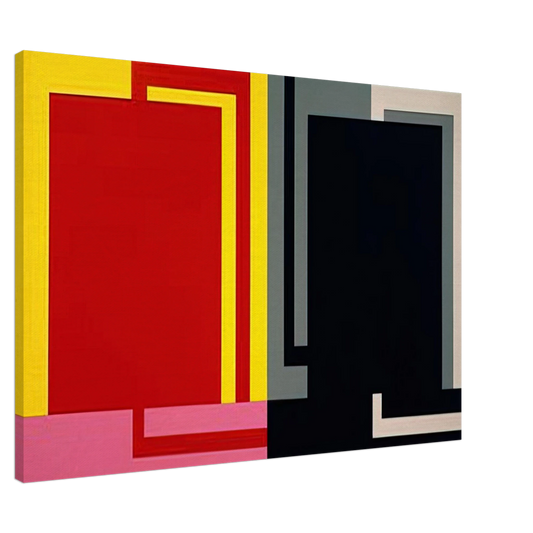 Peter Halley - Double Elvis - 1990 Canvas - 20x30 cm / 8x12 inches-canvas