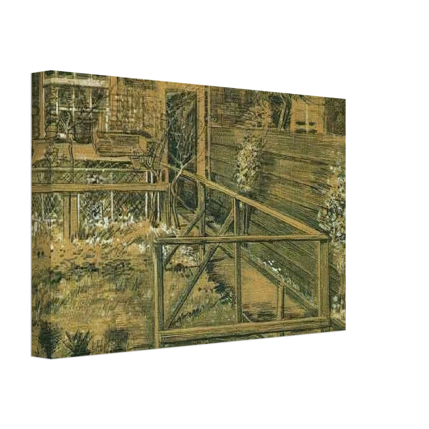 Vincent van Gogh - Sien's Mother's House, Closer View Canvas - 40x60 cm / 16x24 inches-canvas