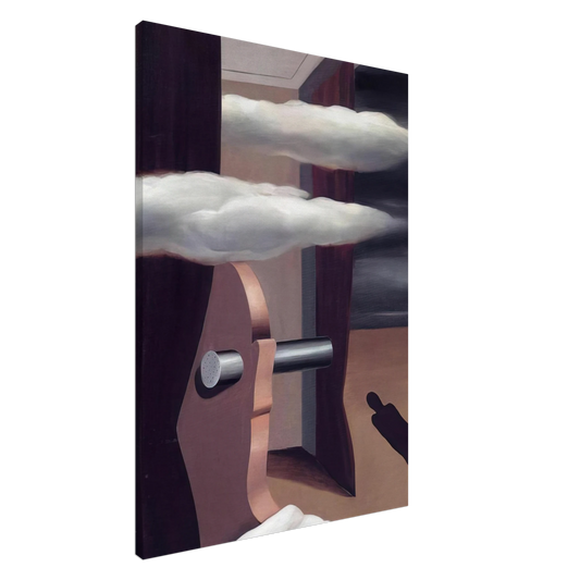 Rene Magritte - THE CATAPULT OF DESERT 1926 Canvas - 20x30 cm / 8x12 inches-canvas