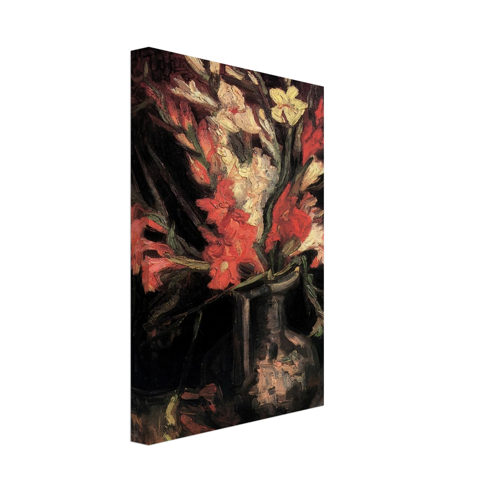 Vincent van Gogh - Vase with Red Gladioli Canvas - 40x60 cm / 16x24 inches-canvas