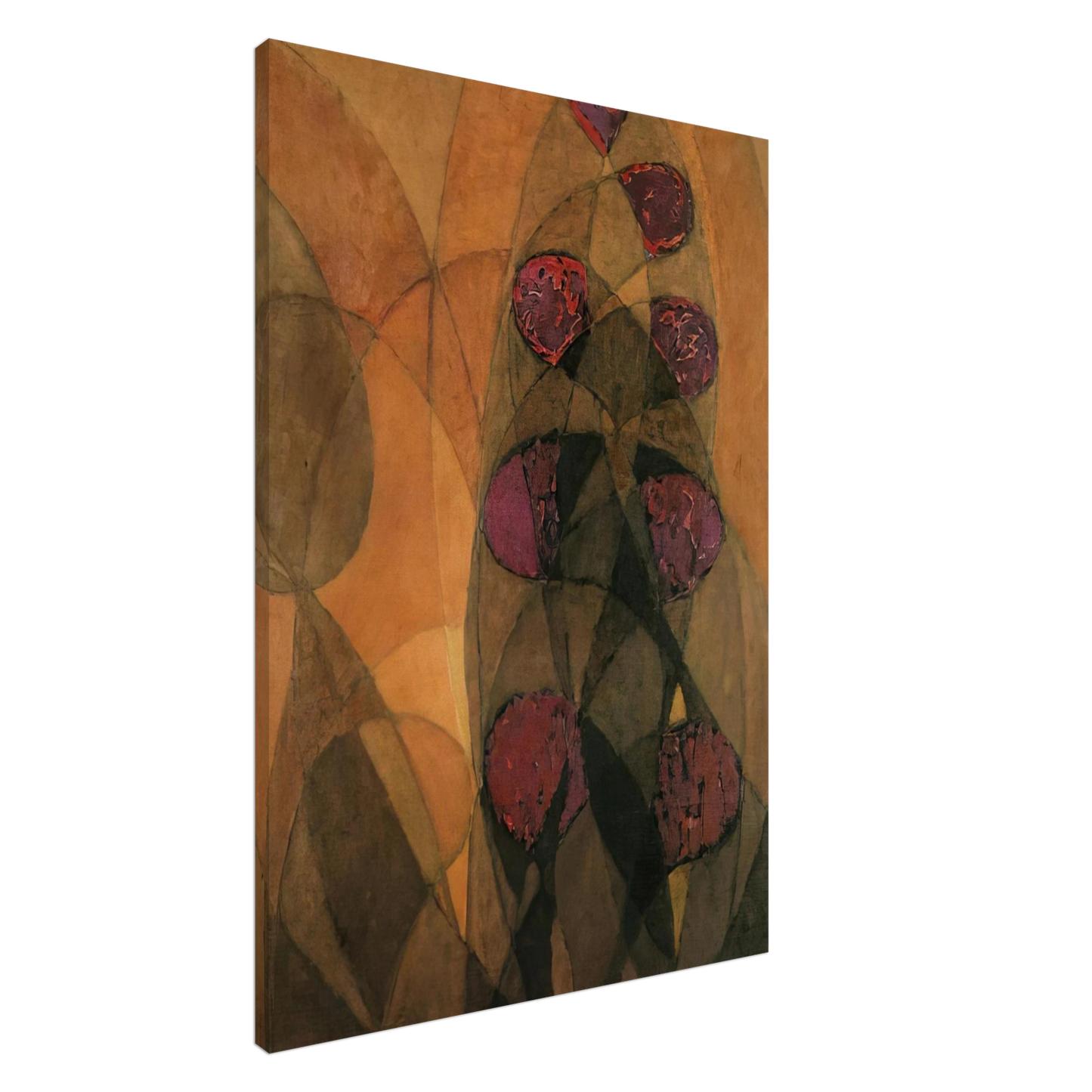 Frantisek Kupka - Warm Chromatics Canvas - 20x30 cm / 8x12 inches-canvas