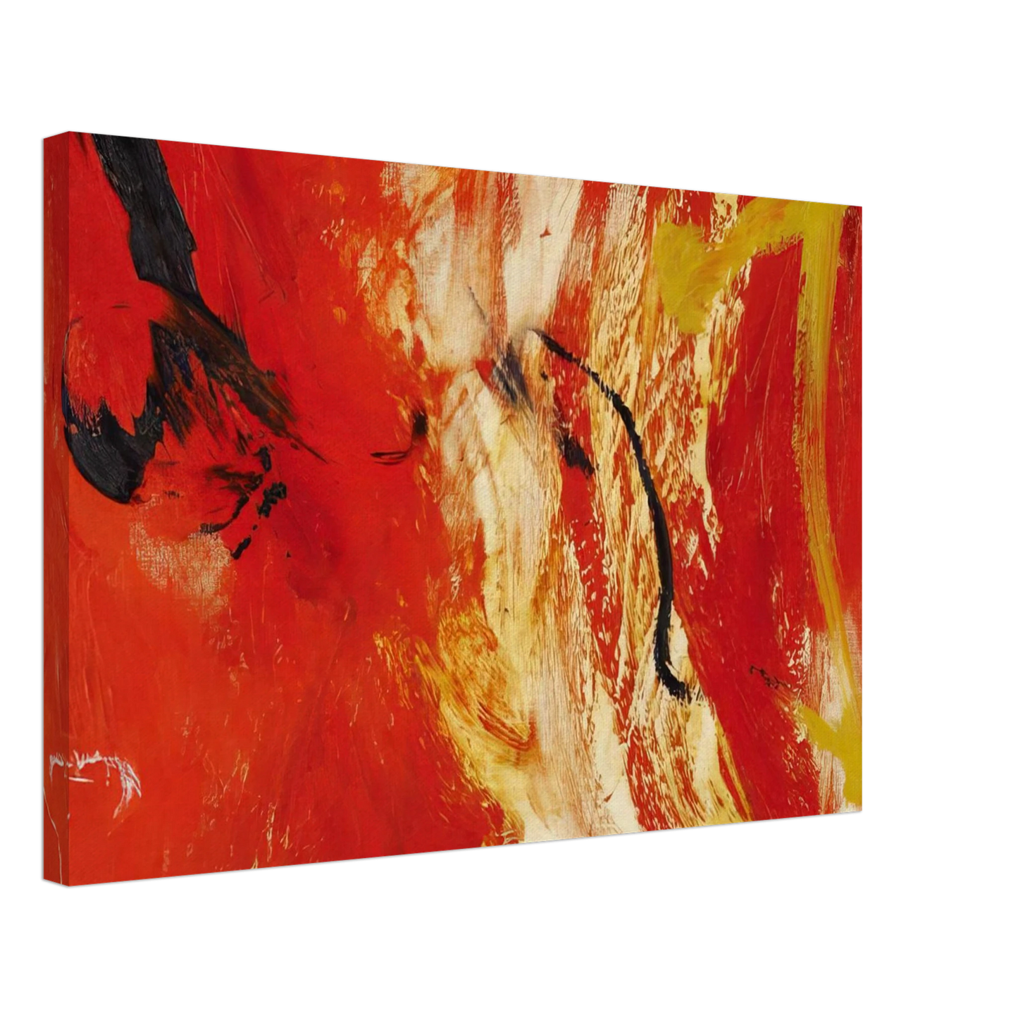 Jiro Yoshihara - Untitled - 1960 Canvas - 40x60 cm / 16x24 inches-canvas