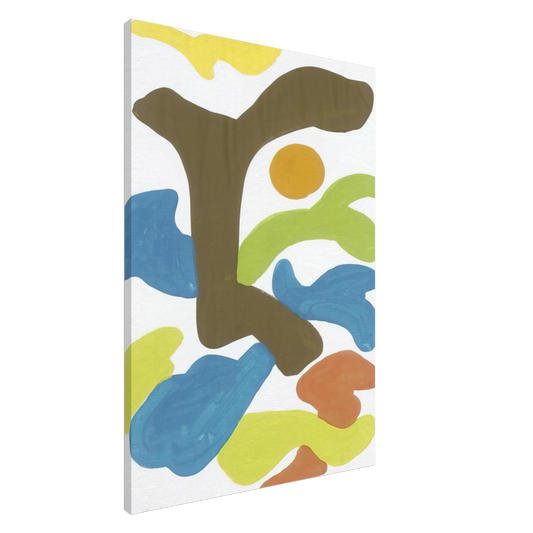 Charles Lapicque - Le premier jour - 1970 Canvas - 20x30 cm / 8x12 inches-canvas