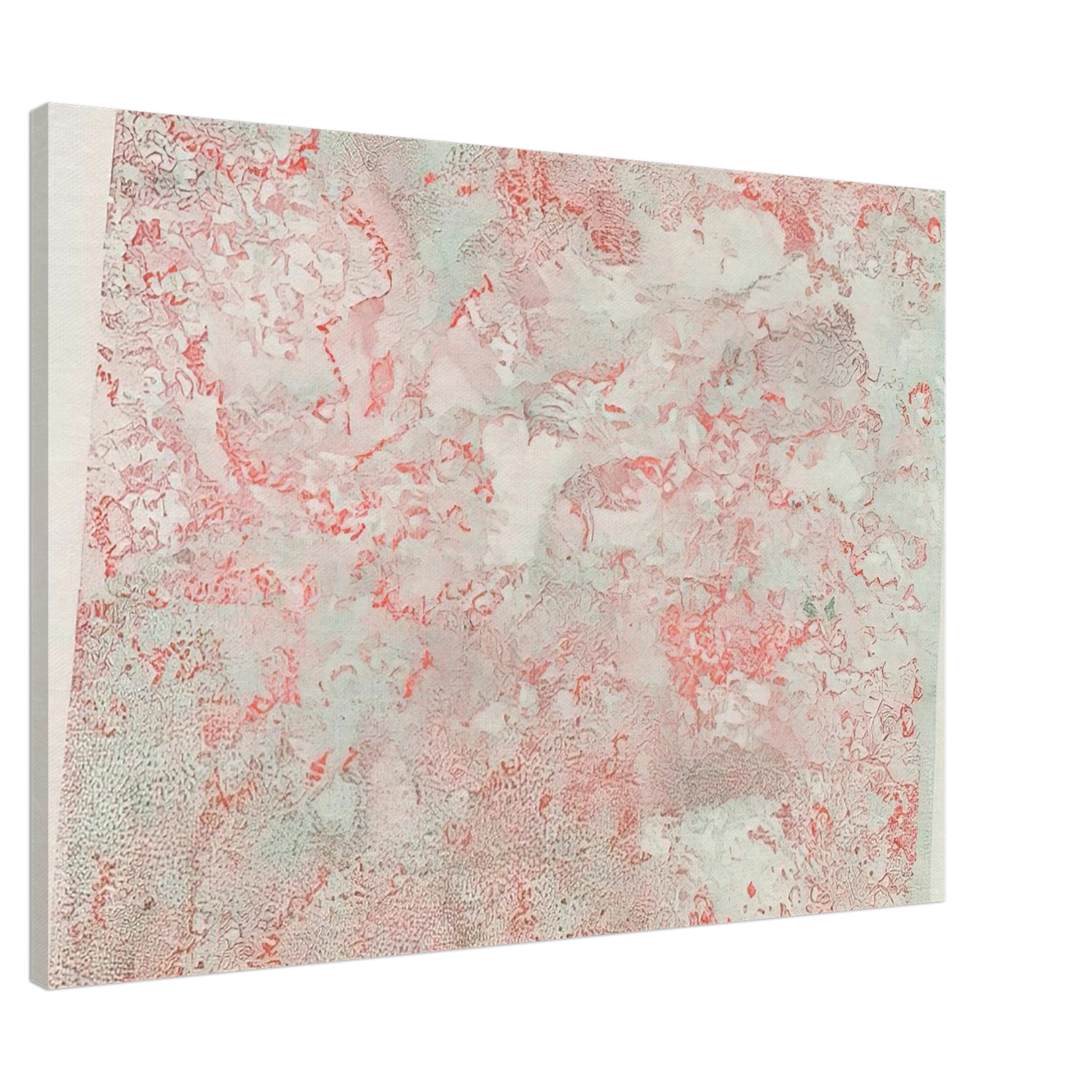 Nancy Graves - Anaglyphic View, Moon Rocks, Stereoscopic Image of Lunar Surface - 1973 Canvas - 20x30 cm / 8x12 inches-canvas