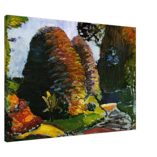 Henri Matisse - LUXEMBOURG GARDENS 1903 Canvas - 20x30 cm / 8x12 inches-canvas