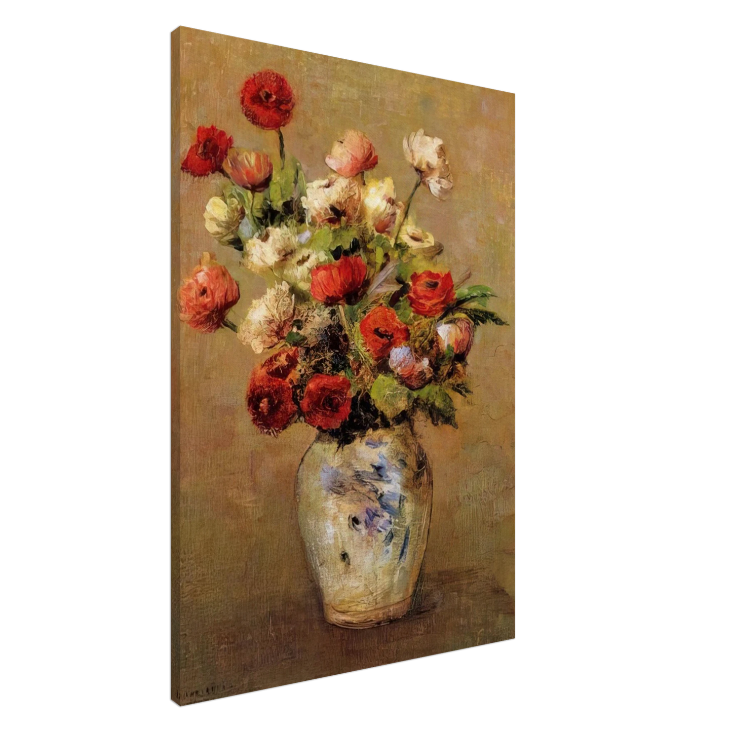 Odilon Redon - BOUQUET OF FLOWERS Canvas - 20x30 cm / 8x12 inches-canvas
