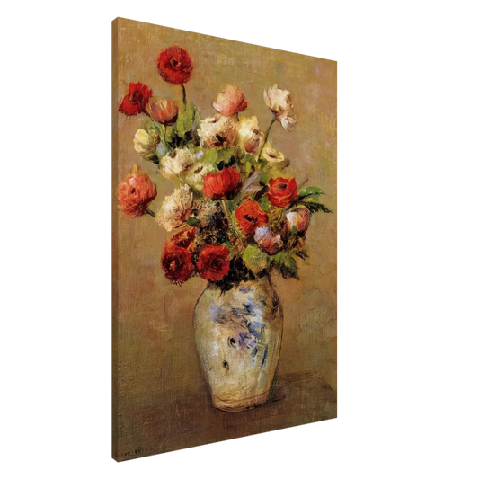 Odilon Redon - BOUQUET OF FLOWERS Canvas - 20x30 cm / 8x12 inches-canvas