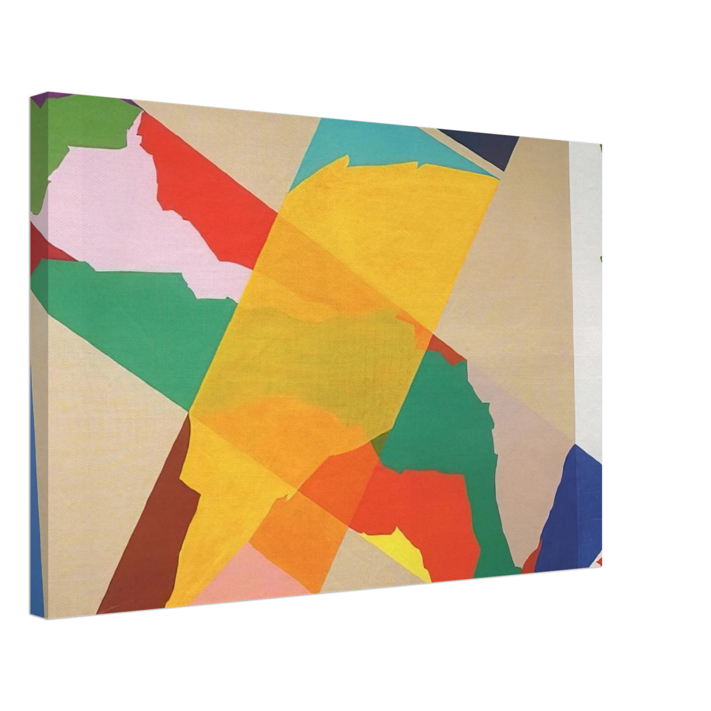 Piero Dorazio - In Croce III - 1969 Canvas - 70x100 cm / 28x40 inches-canvas