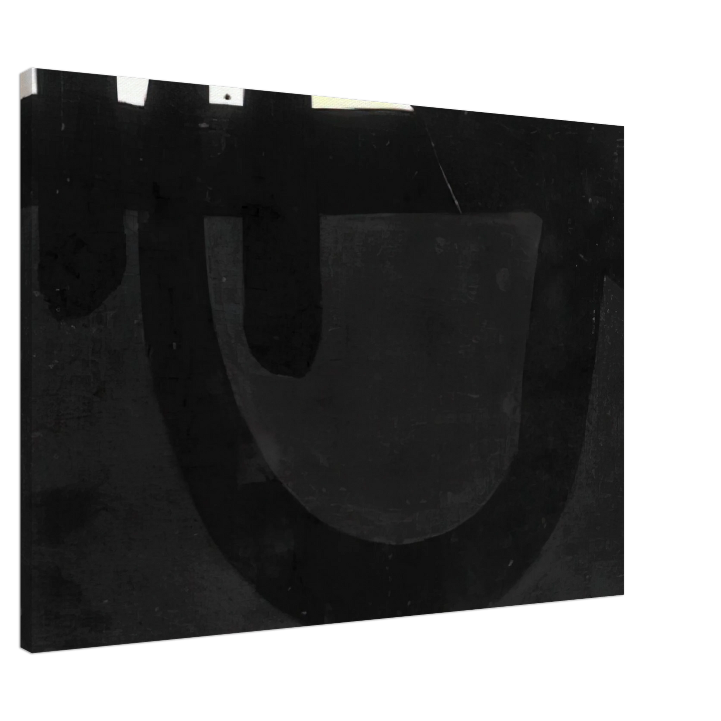 Pierre Soulages - Peinture 8 aout 1974 - 1974 Canvas - 20x30 cm / 8x12 inches-canvas