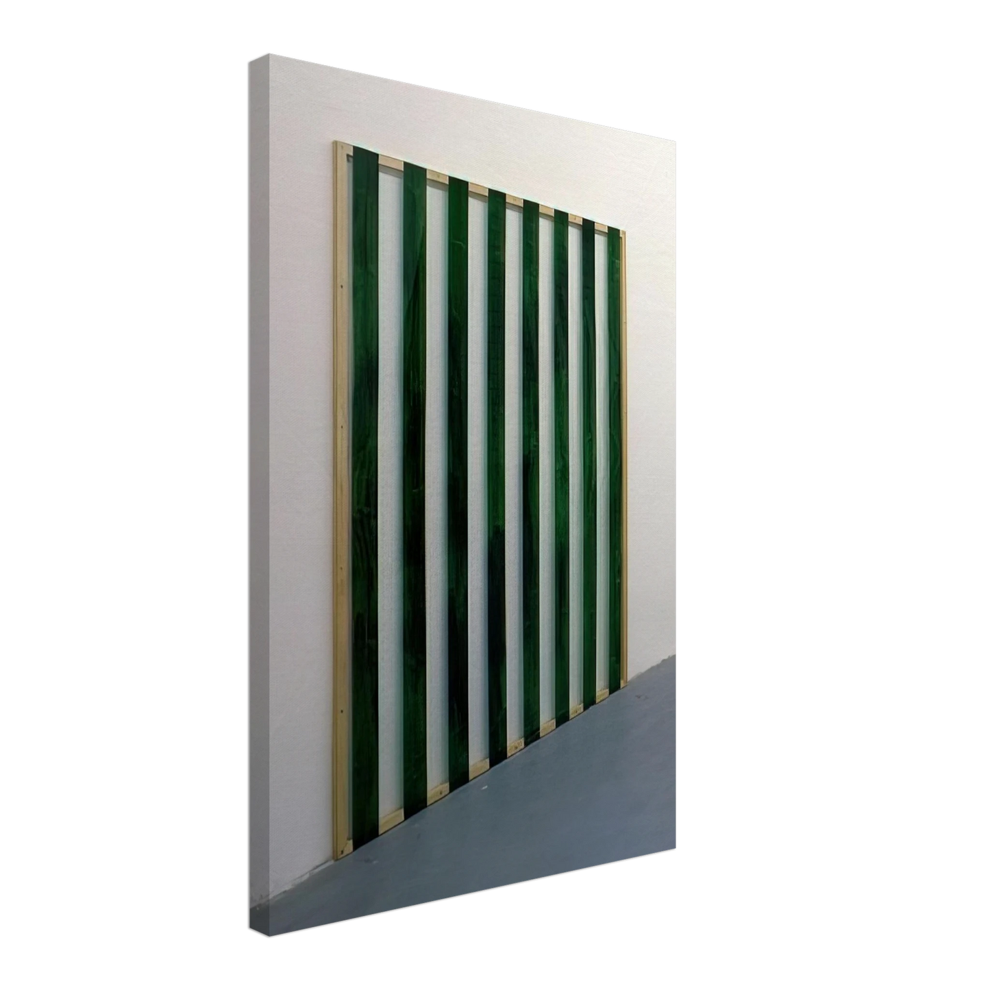 Daniel Buren - Reflets nÂ°33 - Peinture sur plexiglas 12, travail situe - 1987 Canvas - 70x100 cm / 28x40 inches-canvas