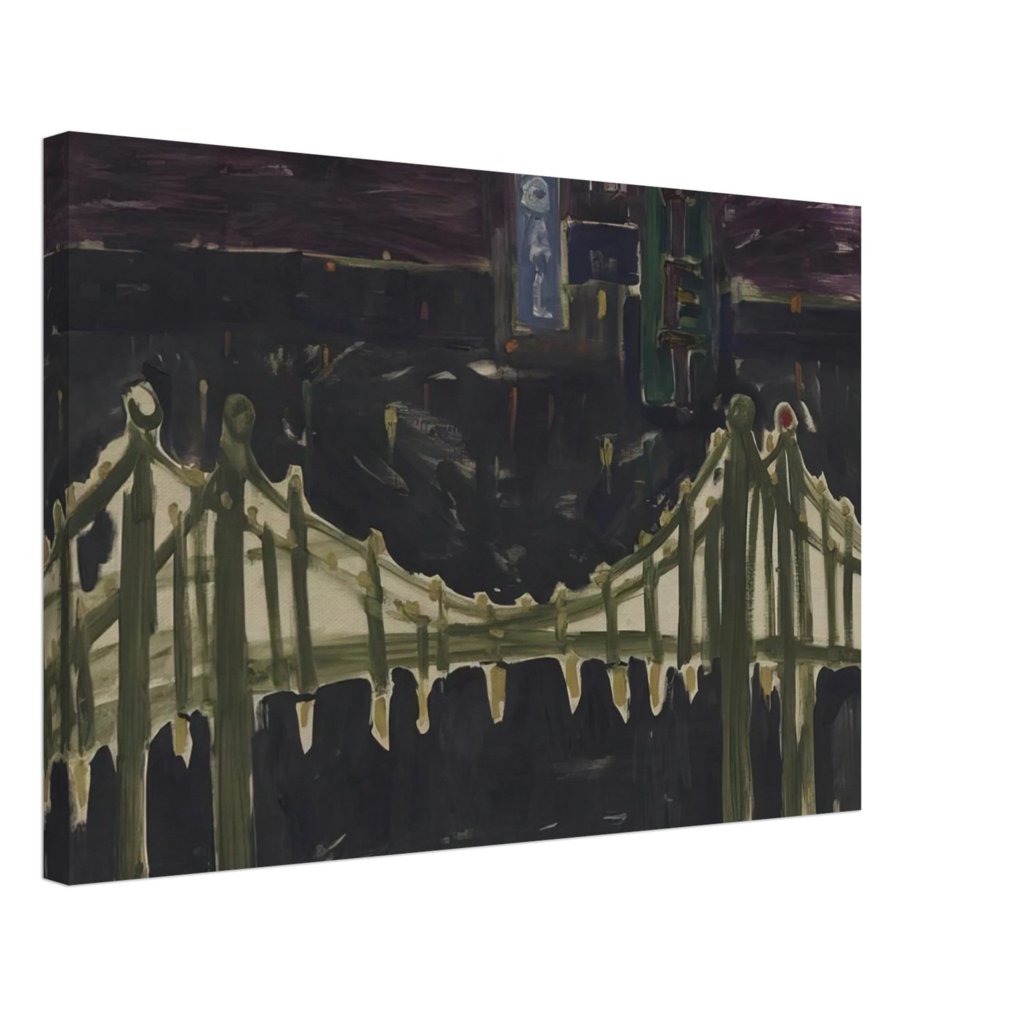 Allan Kaprow - George Washington Bridge Canvas - 40x60 cm / 16x24 inches-canvas