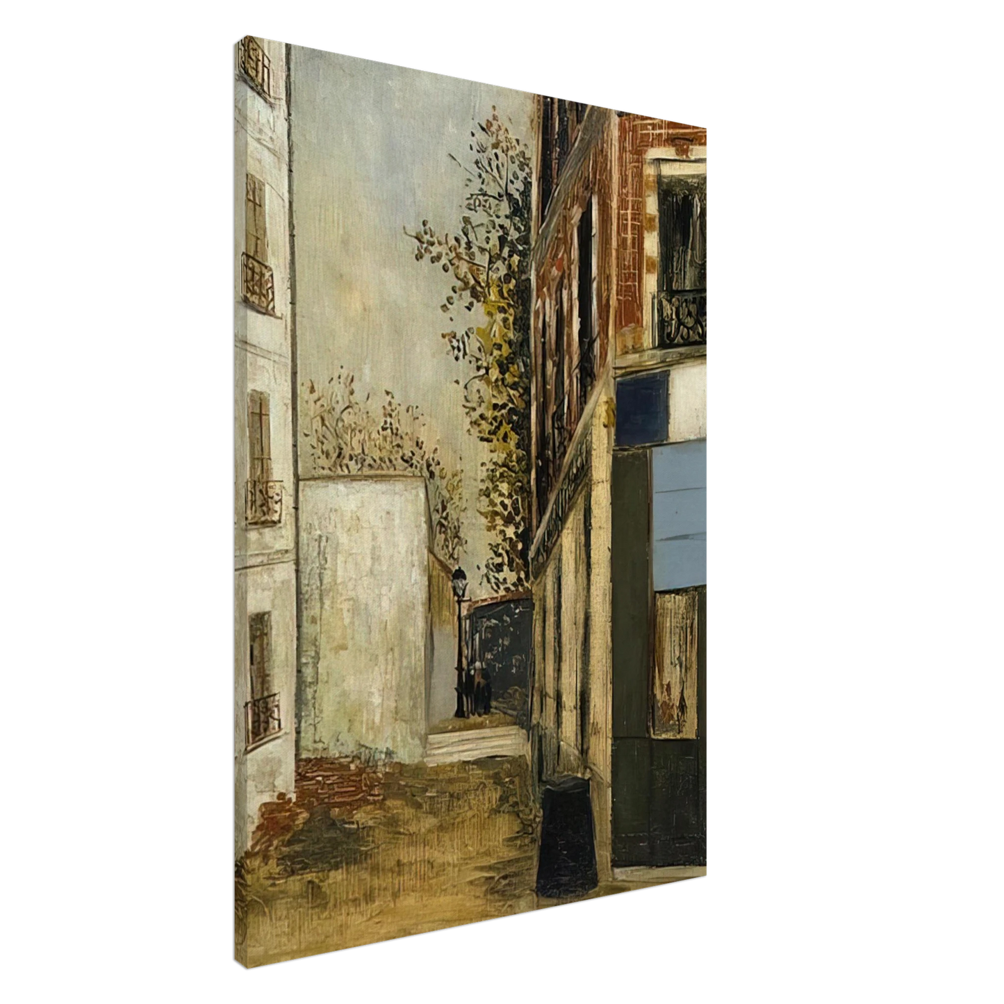 Maurice Utrillo - CABARE BELLE GABRIELLE Canvas - 20x30 cm / 8x12 inches-canvas