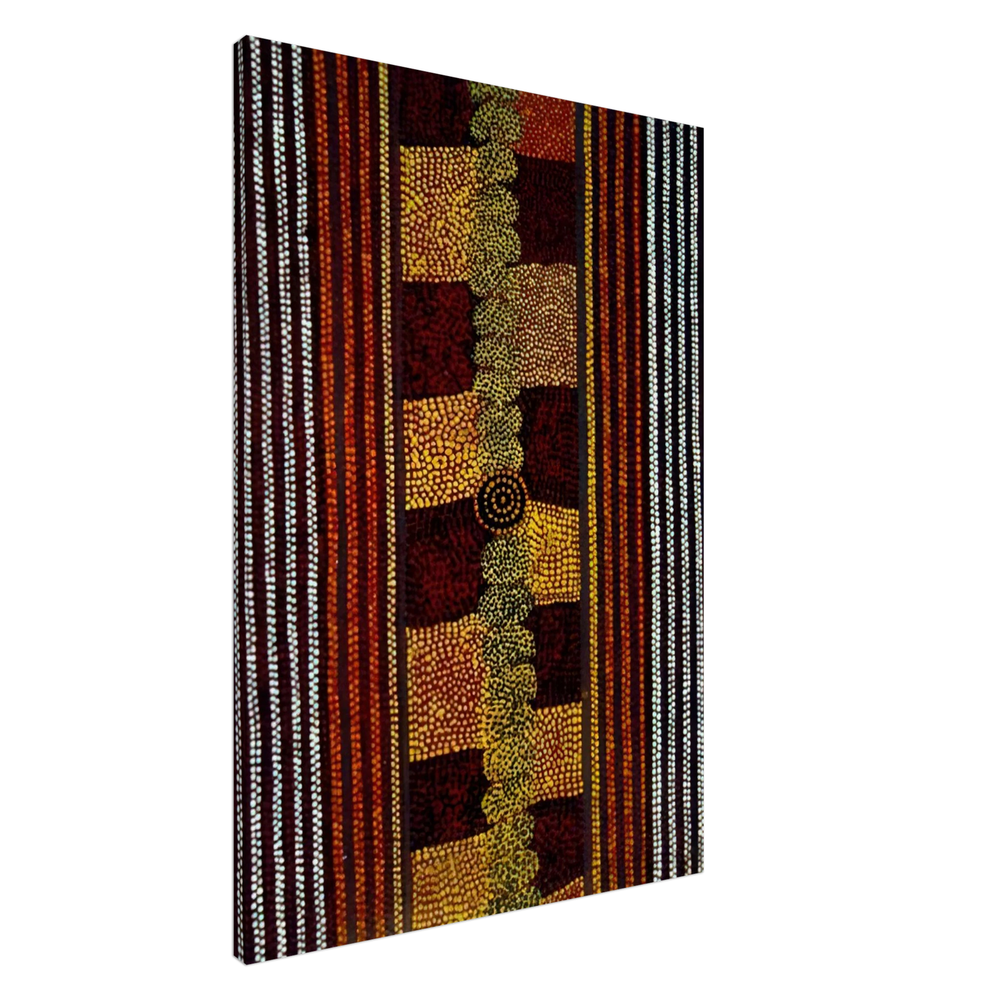 Clifford Possum Tjapaltjarri - Water Track Dreaming - 1981 Canvas - 20x30 cm / 8x12 inches-canvas