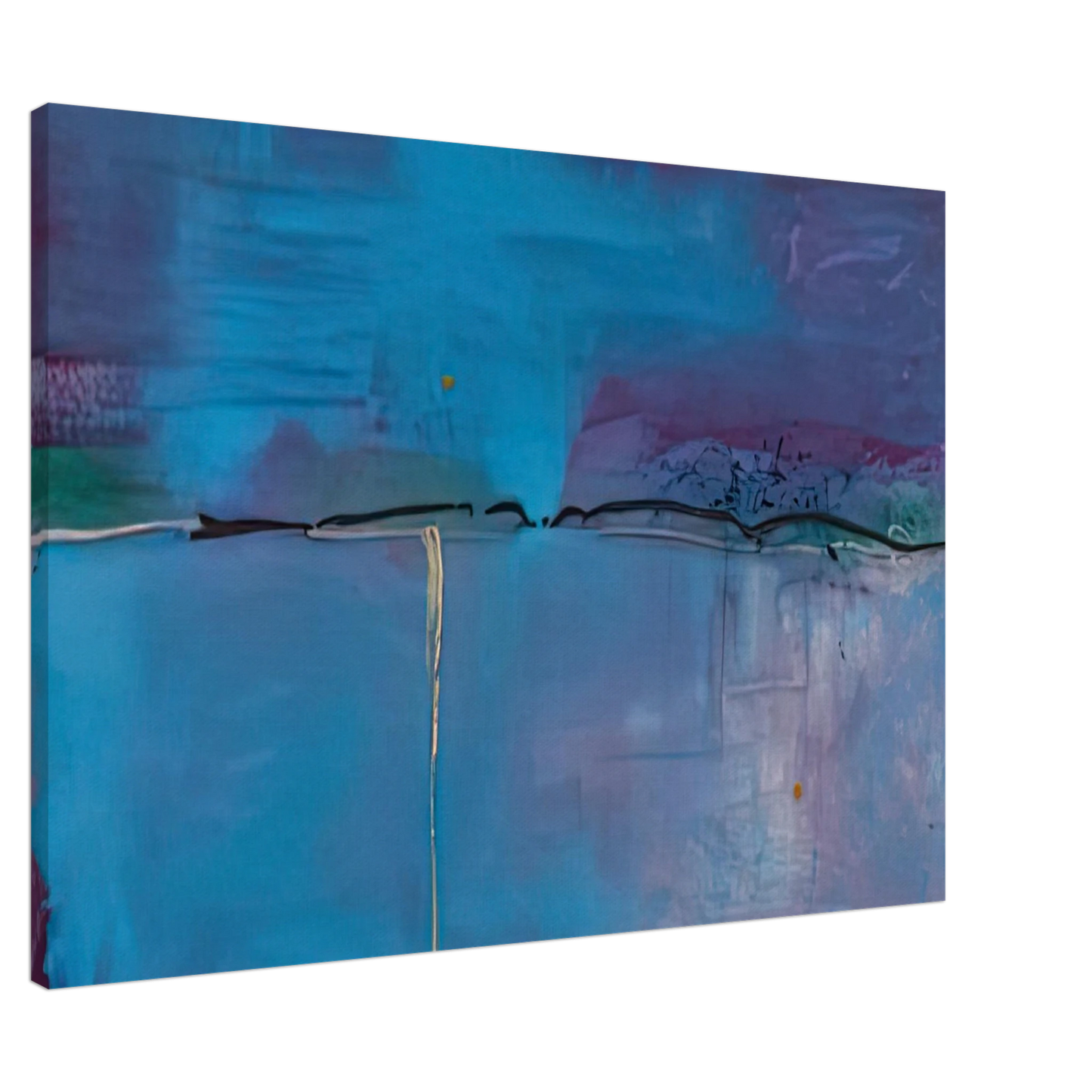 Helen Frankenthaler - Zone Blue, 1994- Canvas - 20x30 cm / 8x12 inches-canvas