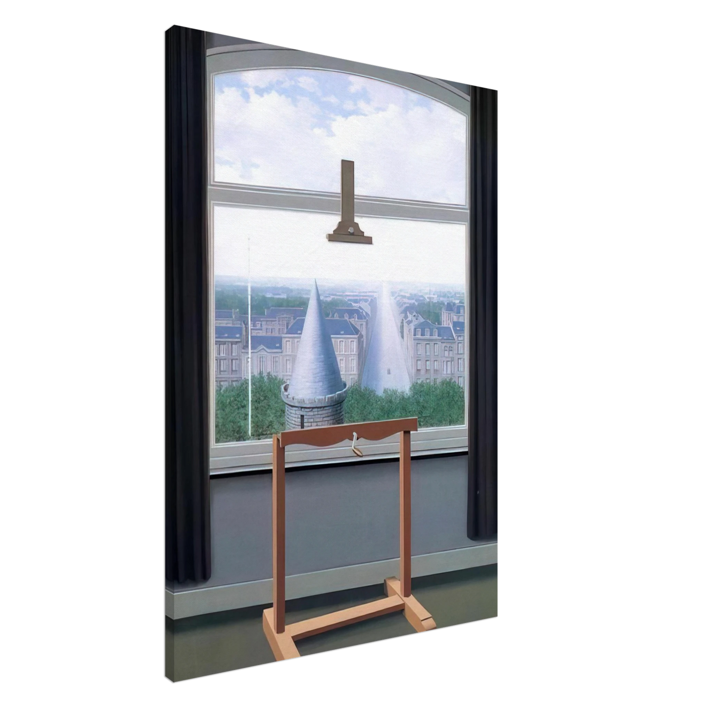 Rene Magritte - WHERE EUCLIDE WALKED 1955 Canvas - 20x30 cm / 8x12 inches-canvas