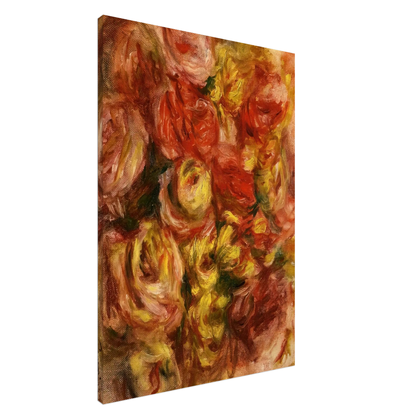 Pierre-Auguste Renoir - Study of Flowers Canvas - 20x30 cm / 8x12 inches-canvas