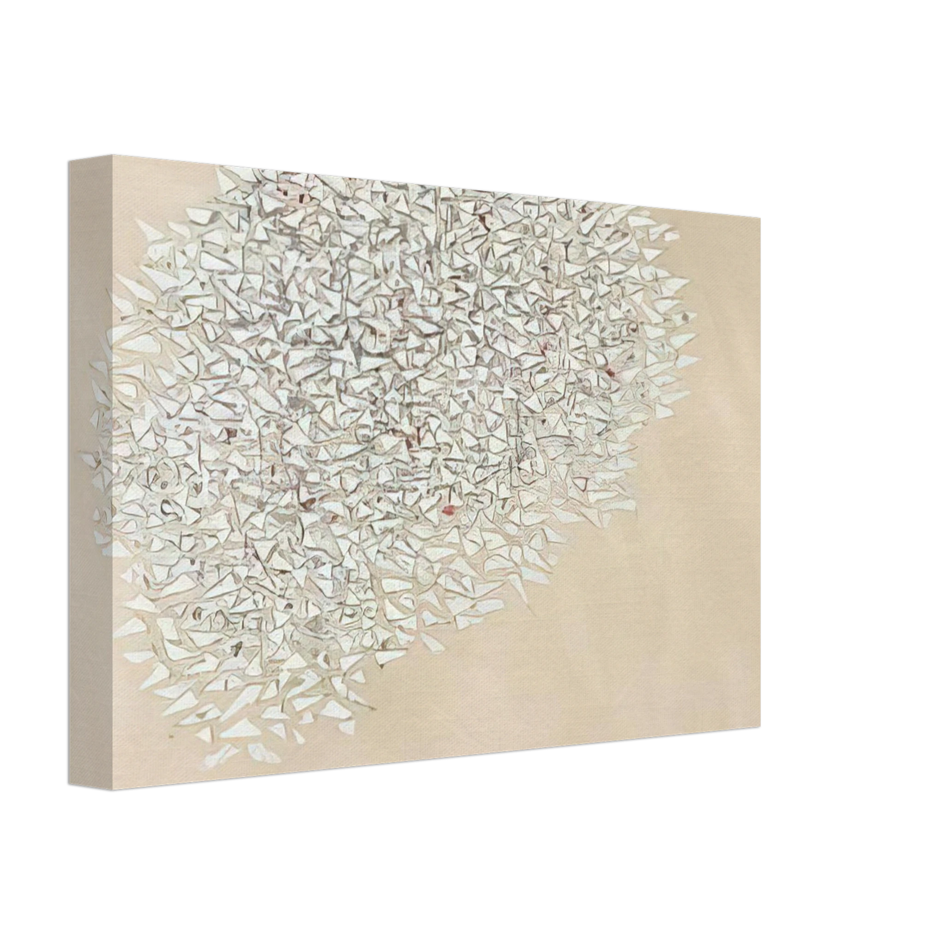 Robert Goodnough - White Mass - 1980 Canvas - 70x100 cm / 28x40 inches-canvas