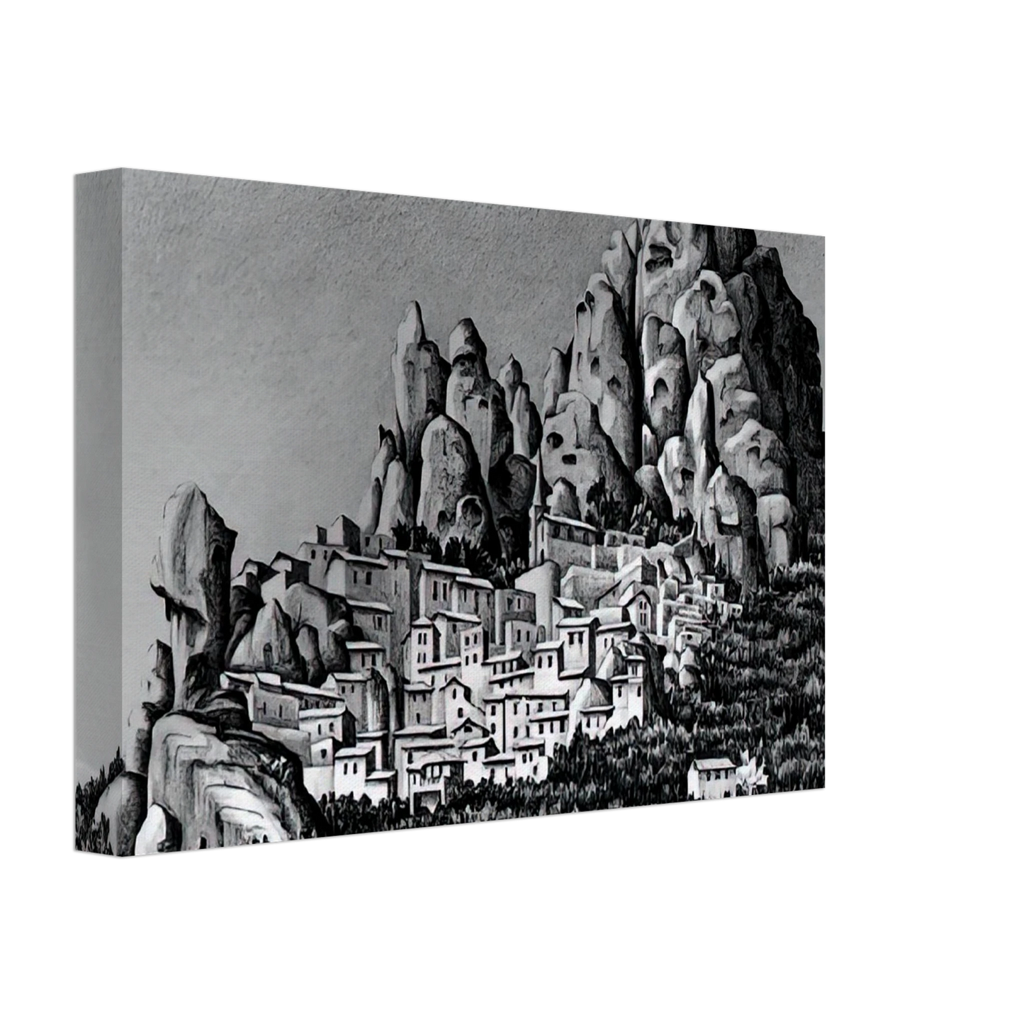 MC Escher - PENTEDATTIO CALABRIA OCTOBER 1930 1930 Canvas - 70x100 cm / 28x40 inches-canvas