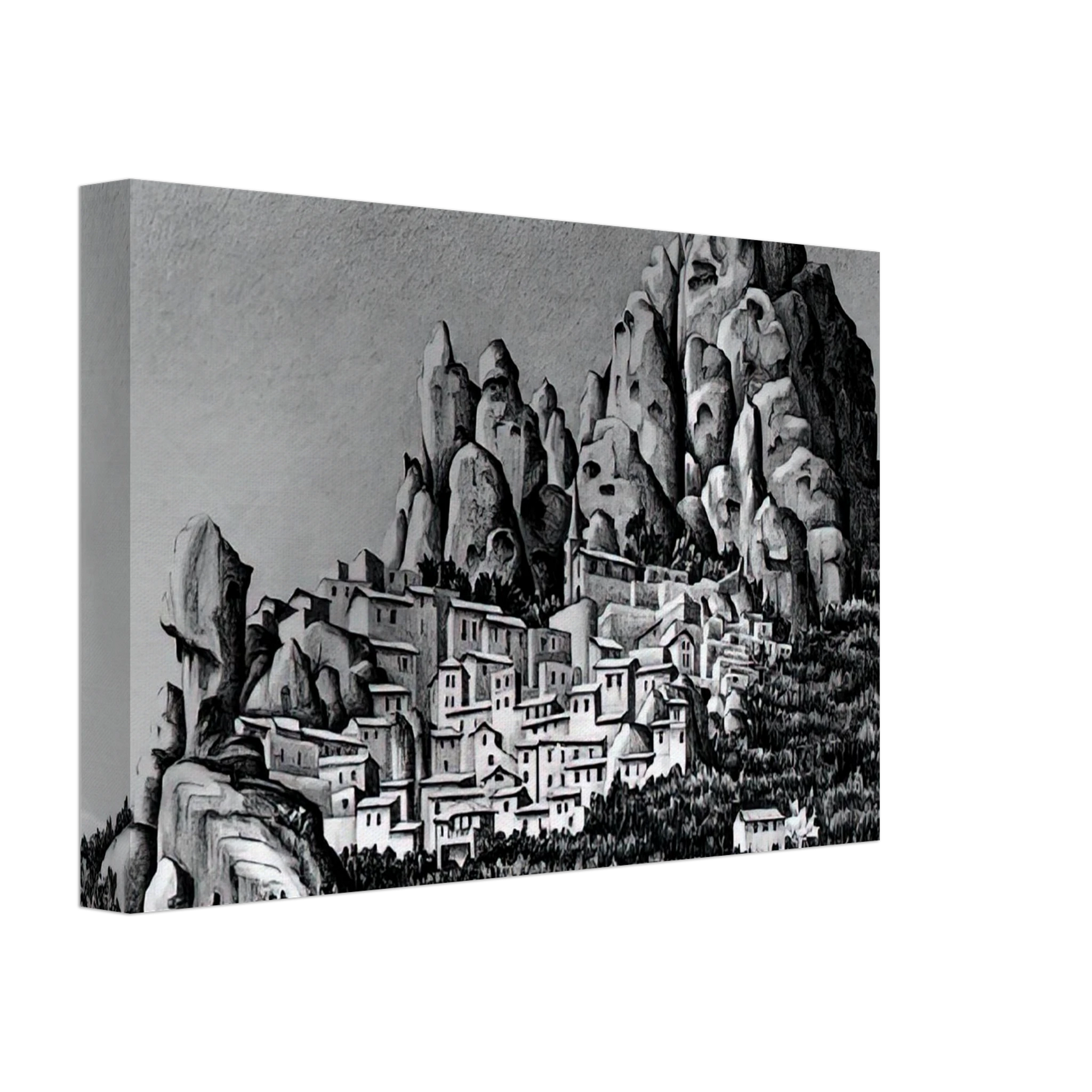 MC Escher - PENTEDATTIO CALABRIA OCTOBER 1930 1930 Canvas - 70x100 cm / 28x40 inches-canvas