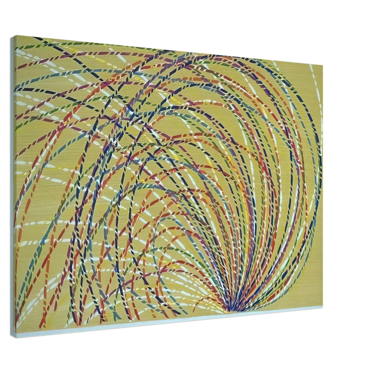 Piero Dorazio - Aurora - 1985 Canvas - 20x30 cm / 8x12 inches-canvas