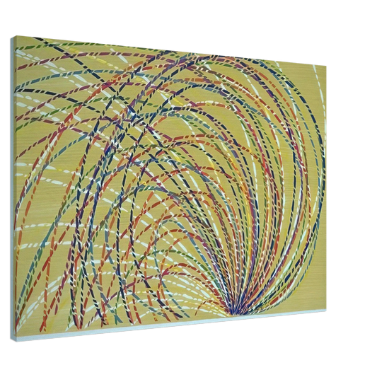 Piero Dorazio - Aurora - 1985 Canvas - 20x30 cm / 8x12 inches-canvas