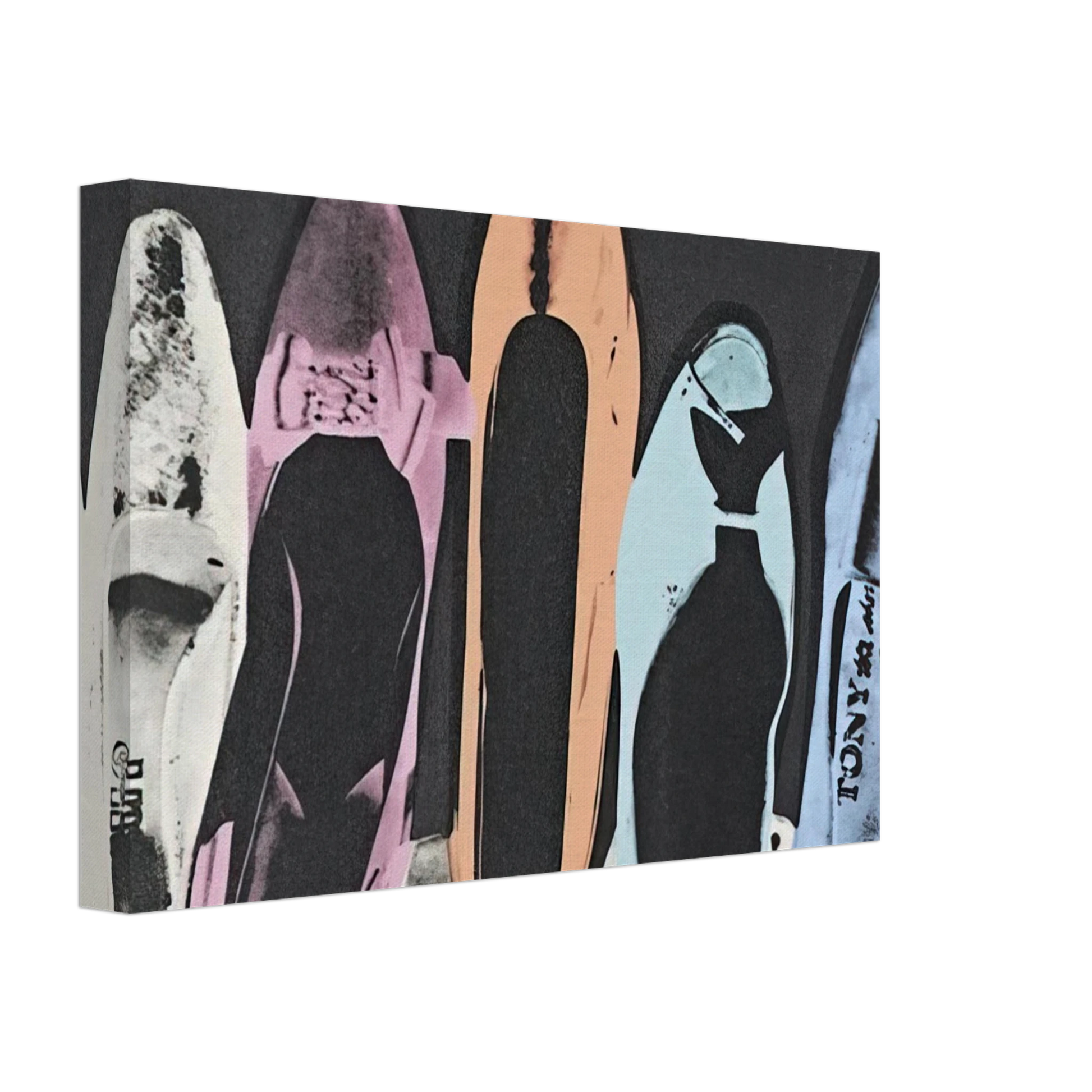 Andy Warhol - Diamond Dust Shoes Canvas - 40x60 cm / 16x24 inches-canvas