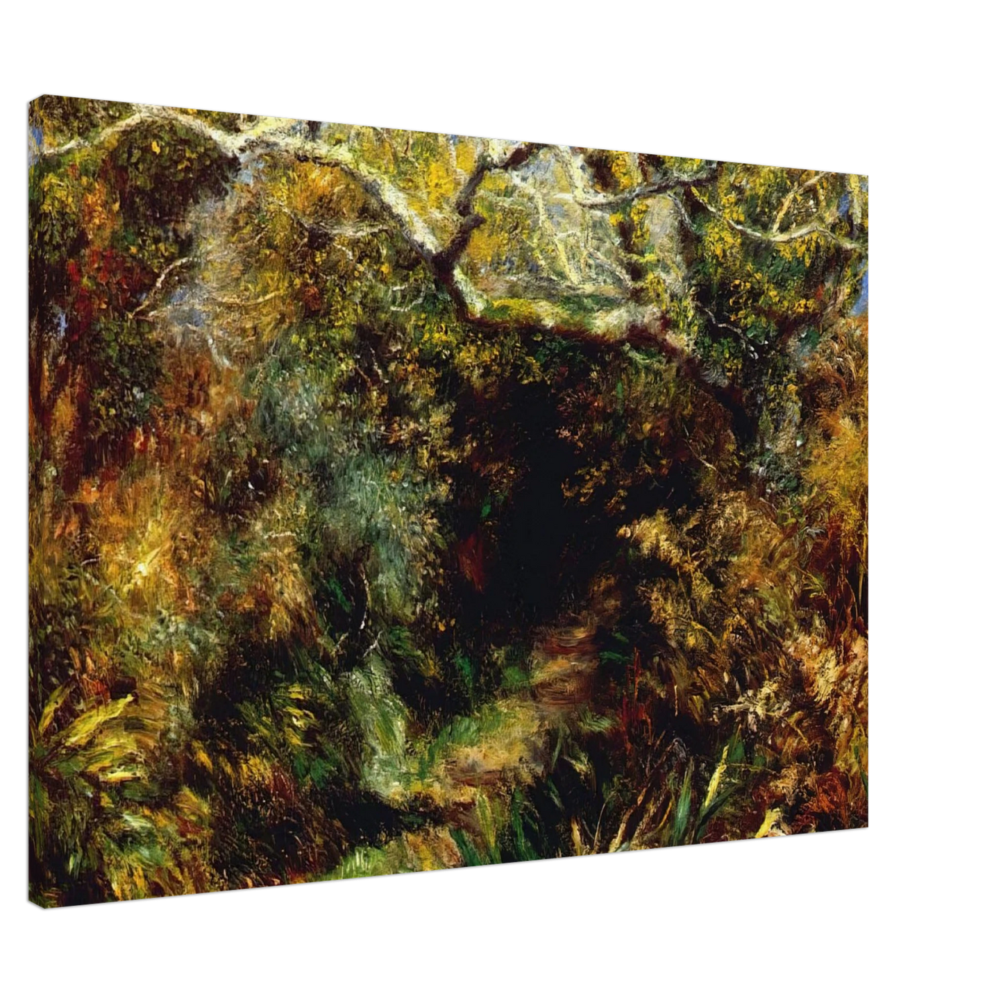 Pierre-Auguste Renoir - Mediterranean landscape Canvas - 20x30 cm / 8x12 inches-canvas