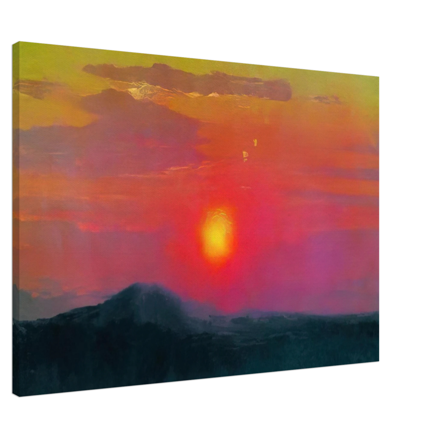 Arkhyp Kuindzhi - Red sunset Canvas - 20x30 cm / 8x12 inches-canvas