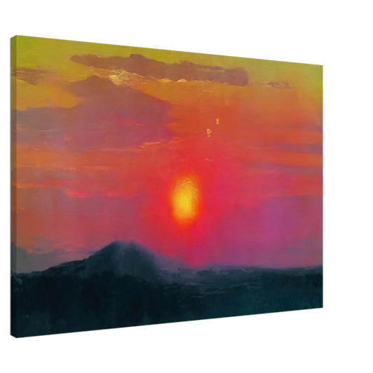 Arkhyp Kuindzhi - Red sunset Canvas - 20x30 cm / 8x12 inches-canvas