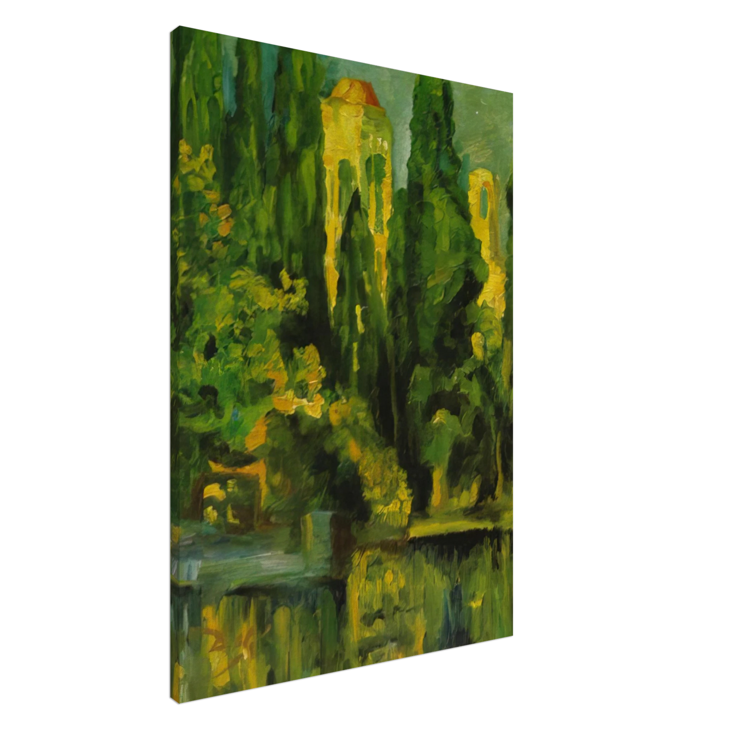 Salvador Dali - VILABERTRIN CHURCH TOWER 1919 Canvas - 20x30 cm / 8x12 inches-canvas