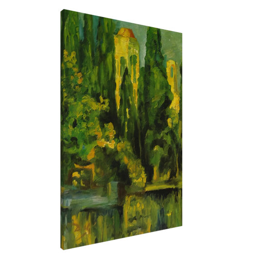 Salvador Dali - VILABERTRIN CHURCH TOWER 1919 Canvas - 20x30 cm / 8x12 inches-canvas