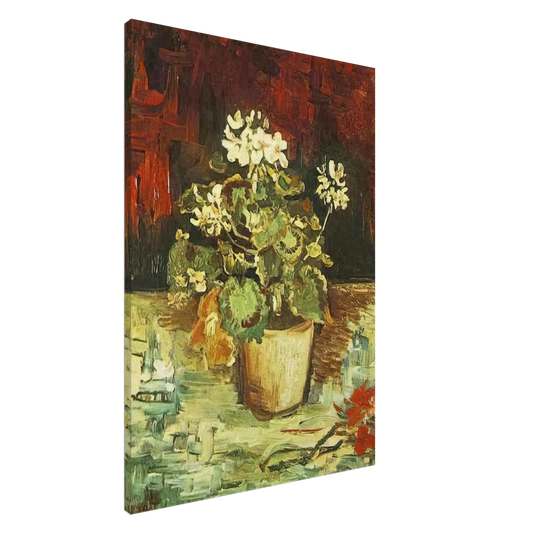 Vincent van Gogh - Geranium in a Flowerpot Canvas - 20x30 cm / 8x12 inches-canvas