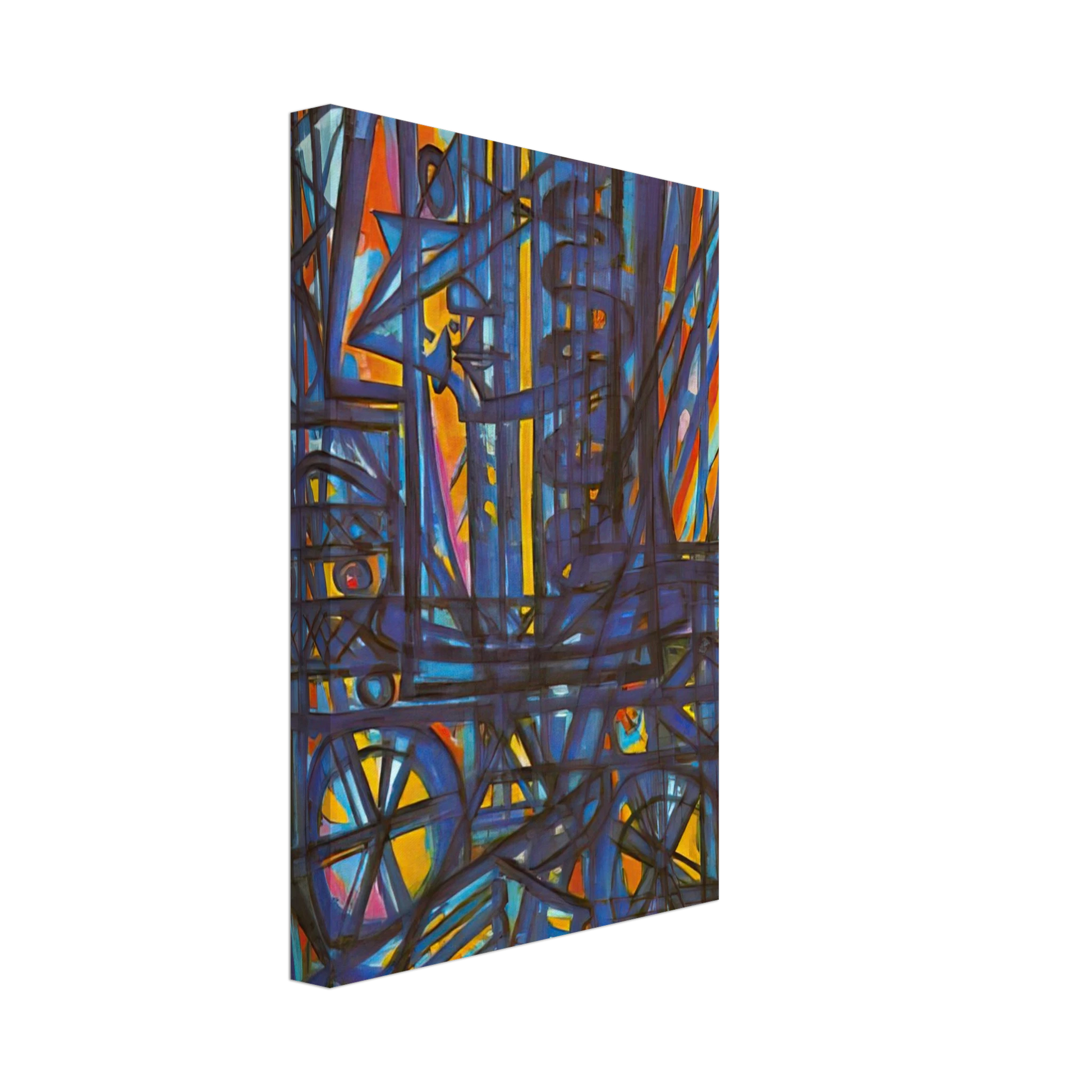 Charles Lapicque - Jeanne d'Arc traversant la Loire - 1940 Canvas - 40x60 cm / 16x24 inches-canvas