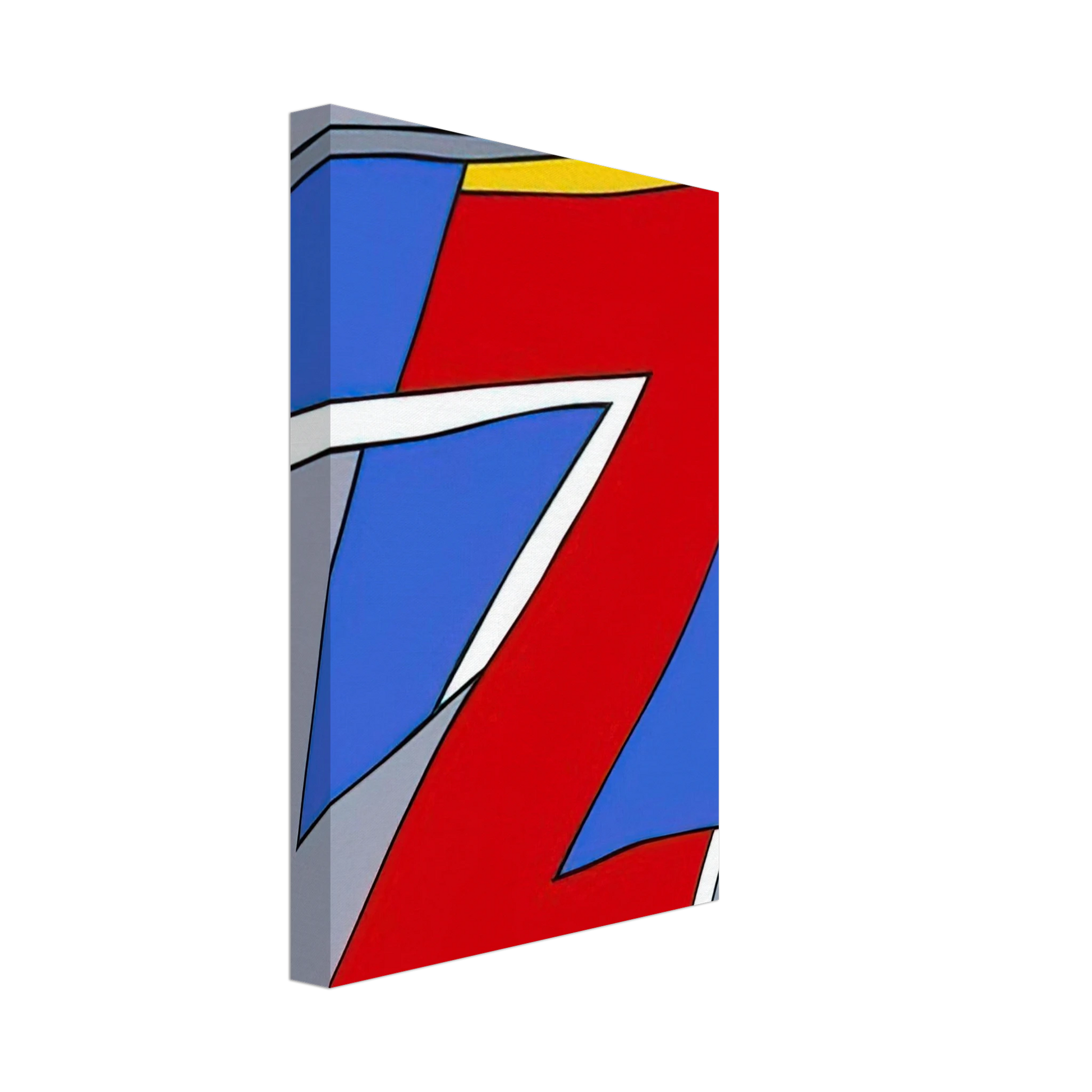 Nicholas Krushenick - Ancient Image - 1984 Canvas - 40x60 cm / 16x24 inches-canvas