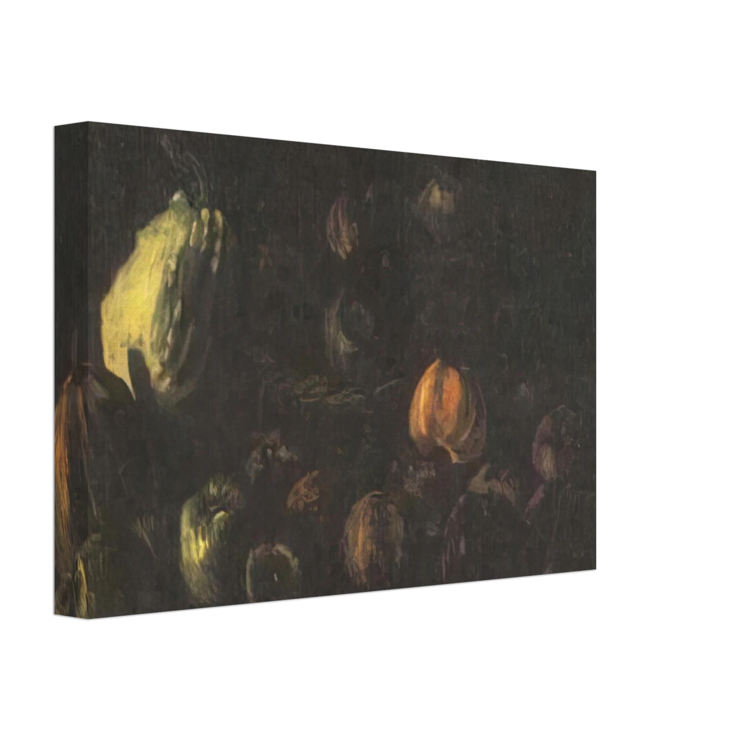 Vincent van Gogh - Still life with a basket of apples and two pumpkins Canvas - 40x60 cm / 16x24 inches-canvas