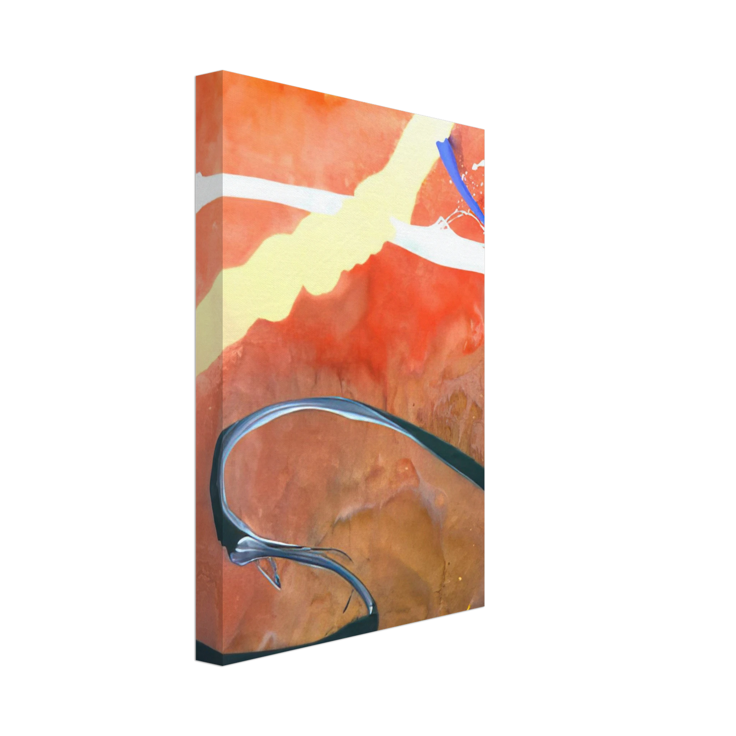 Ronnie Landfield - Serpentine - 1969 Canvas - 70x100 cm / 28x40 inches-canvas
