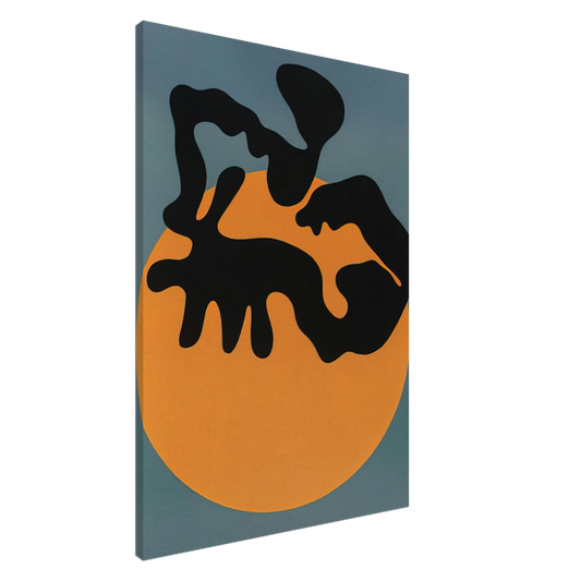 Jean Arp - Not far from the sun, the moon and the stars Canvas - 20x30 cm / 8x12 inches-canvas