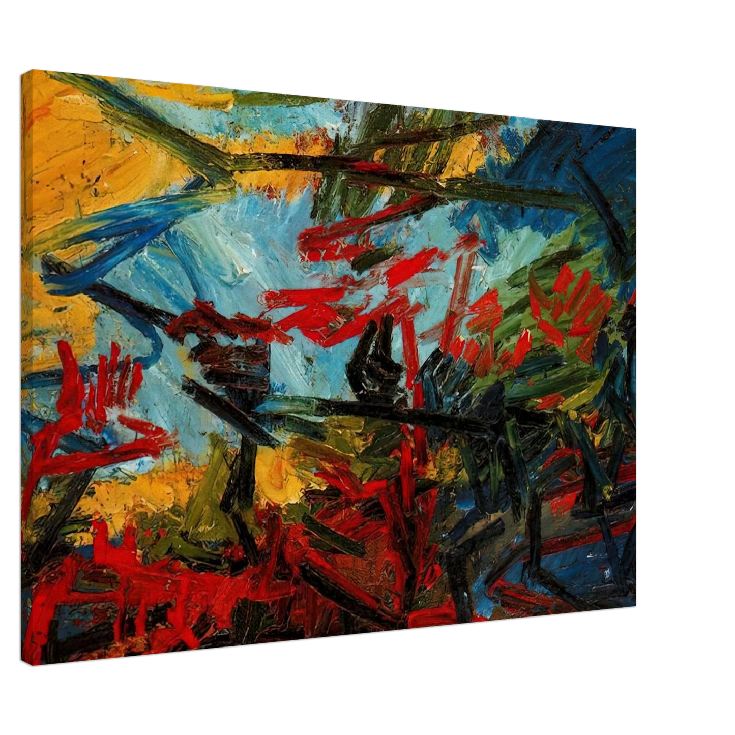 Frank Auerbach - BACCHUS AND ARIADNE Canvas - 20x30 cm / 8x12 inches-canvas