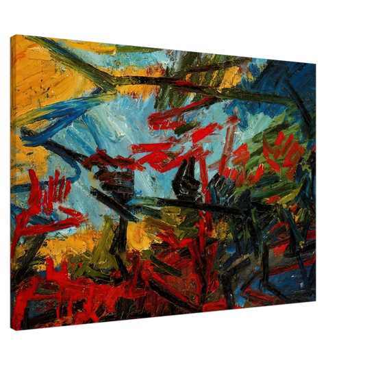 Frank Auerbach - BACCHUS AND ARIADNE Canvas - 20x30 cm / 8x12 inches-canvas