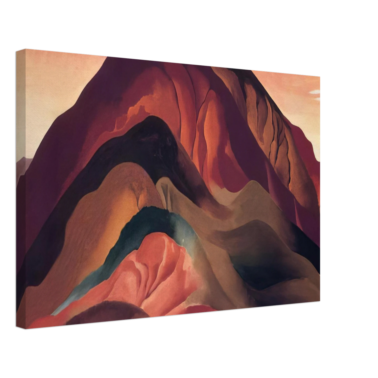 Georgia O'Keeffe - Rust Red Hills Canvas - 70x100 cm / 28x40 inches-canvas