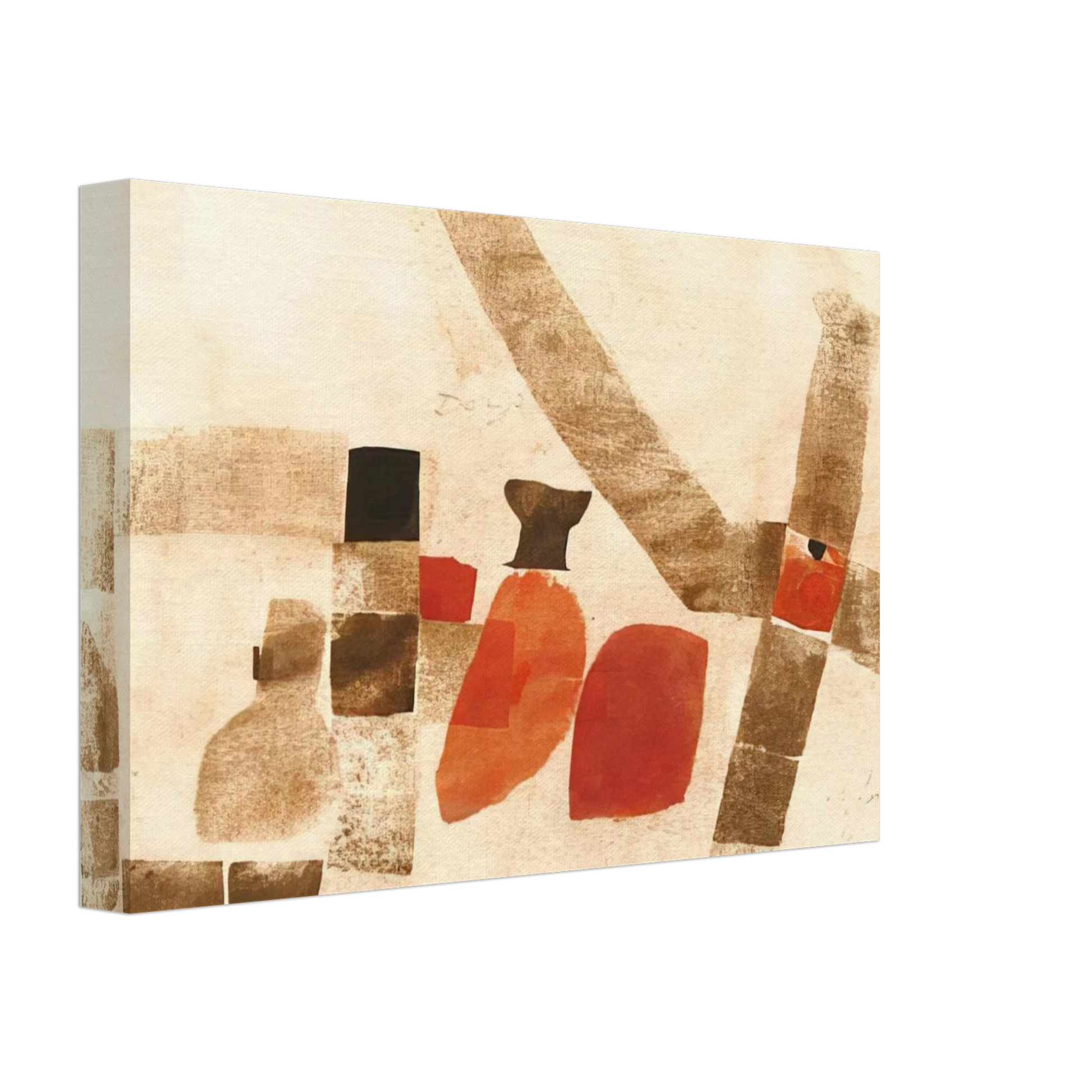 Julius Bissier - Dongo - 1964 Canvas - 40x60 cm / 16x24 inches-canvas