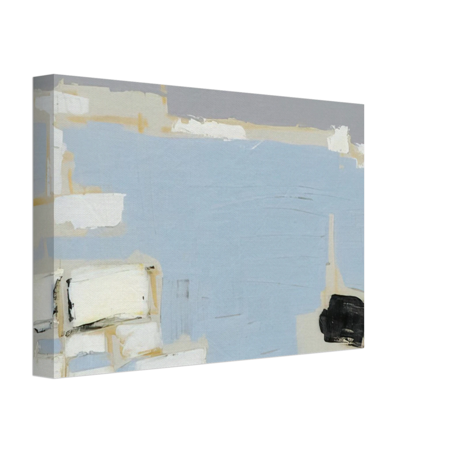 Nicolas de Stael - Marseille under snow - 1954 Canvas - 40x60 cm / 16x24 inches-canvas